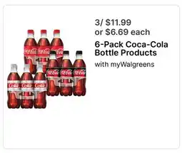 Walgreens 6-Pack Coca-Cola Bottle Products offer