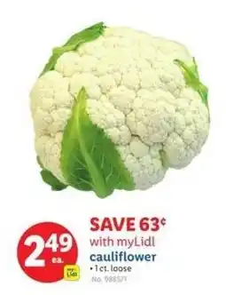 Lidl Cauliflower offer