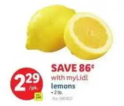 Lidl Lemons offer
