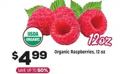 Grocery Outlet Organic Raspberries, 12 oz offer