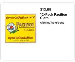 Walgreens 12-Pack Pacifico Clara offer