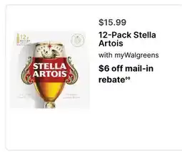 Walgreens 12-Pack Stella Artois offer
