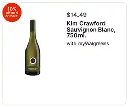 Walgreens Kim Crawford Sauvignon Blanc, 750ml offer