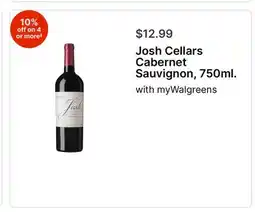 Walgreens Josh Cellars Cabernet Sauvignon, 750ml offer