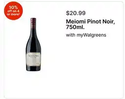 Walgreens Meiomi Pinot Noir, 750ml offer