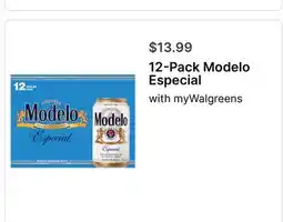 Walgreens 12-Pack Modelo Especial offer