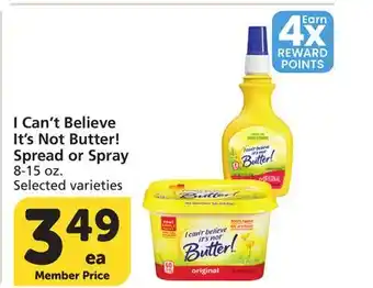 Vons I Can't Believe It's Not Butter! Spread or Spray offer