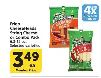 Vons Frigo CheeseHeads String Cheese or Combo Pack offer