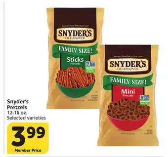 Vons Snyder's Pretzels offer