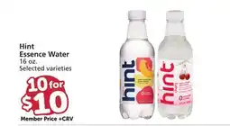 Vons Hint Essence Water offer
