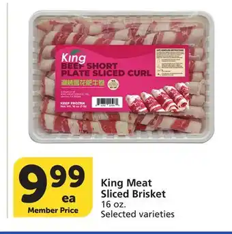 Vons King Meat Sliced Brisket offer