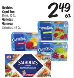 El Super Fresh Capri Sun Drink, 10 Ct., Saladitas, 42 Ct offer
