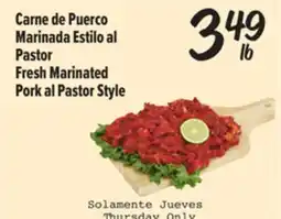 El Super Fresh Fresh Marinated Pork al Pastor Style offer