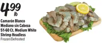 El Super Fresh 51-60 Ct. Medium White Shrimp Headless offer