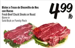El Super Fresh Fresh Beef Chuck Steaks or Roast offer