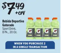 El Super Fresh Gatorade Sport Drink offer
