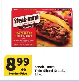 Albertsons Steak-Umm Thin Sliced Steaks offer