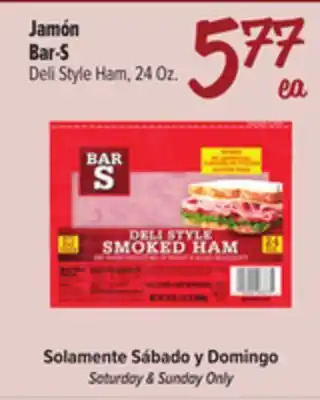 El Super Fresh Bar-S Deli Style Ham offer