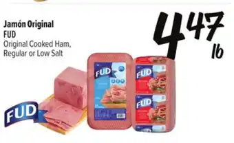 El Super Fresh FUD Original Cooked Ham, Regular or Low Salt offer