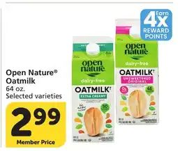 Albertsons Open Nature Oatmilk offer