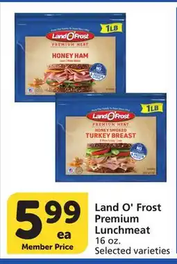 Albertsons Land O'Frost Premium Lunchmeat offer