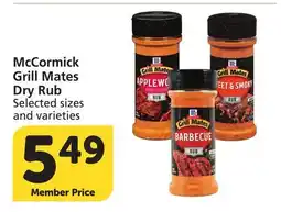 Albertsons McCormick Grill Mates Dry Rub offer