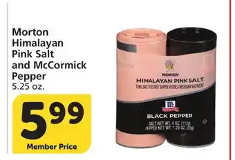 Albertsons Morton Himalayan Pink Salt and McCormick Pepper offer