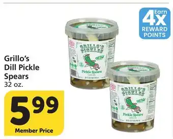 Albertsons Grillo's Dill Pickle Spears offer