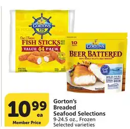Albertsons Gorton's Breaded Seafood Selections offer