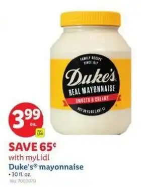 Lidl Duke's mayonnaise offer