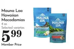 Pavilions Mauna Loa Hawaiian Macadamias offer