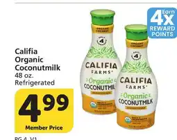 Albertsons Califia Organic Coconutmilk offer