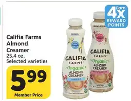 Albertsons Califia Farms Almond Creamer offer