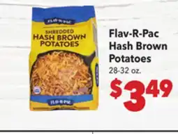 Vallarta Supermarkets Flav-R-Pac Hash Brown Potatoes offer