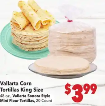 Vallarta Supermarkets Vallarta Corn Tortillas King Size offer
