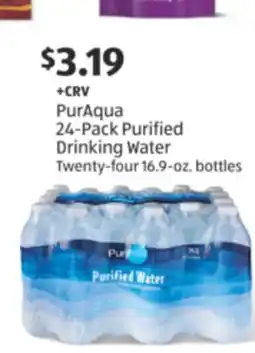 Aldi PurAqua 24-Pack Purified Drinking Water offer