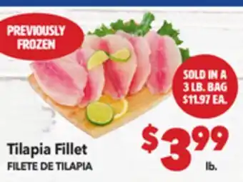 Vallarta Supermarkets Tilapia Fillet / FILETE DE TILAPIA offer