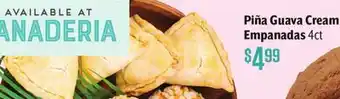 Vallarta Supermarkets Piña Guava Cream Empanadas offer