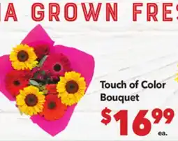 Vallarta Supermarkets Touch of Color Bouquet offer