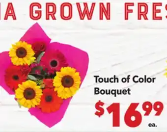Vallarta Supermarkets Touch of Color Bouquet offer