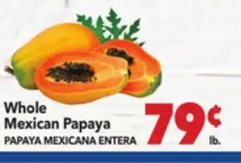 Vallarta Supermarkets Whole Mexican Papaya / PAPAYA MEXICANA ENTERA offer