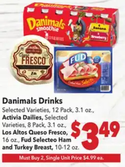 Vallarta Supermarkets Danimals Drinks offer