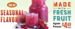 Vallarta Supermarkets Aguas Frescas offer