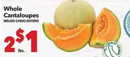 Vallarta Supermarkets Whole Cantaloupes offer
