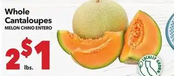 Vallarta Supermarkets Whole Cantaloupes offer