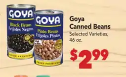 Vallarta Supermarkets Goya Canned Beans offer