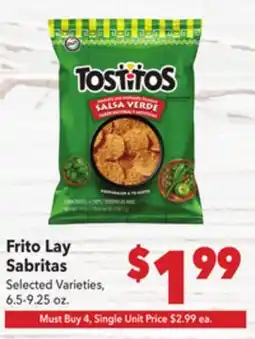 Vallarta Supermarkets Frito Lay Sabritas offer