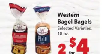 Vallarta Supermarkets Western Bagel Bagels offer