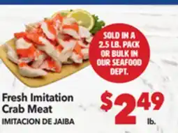 Vallarta Supermarkets Fresh Imitation Crab Meat / IMITACION DE JAIBA offer