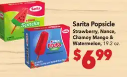 Vallarta Supermarkets Sarita Popsicle offer